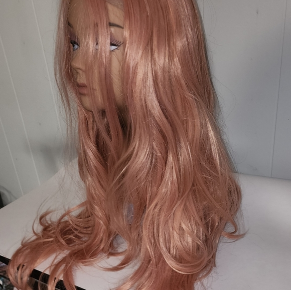 NWT Lunatics Fabulous Hippi Boho Style Rose Gold Wig , Discontinued - Picture 3 of 16